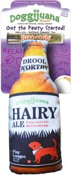 Doggijuana Get the Pawty Started Refillable Juananip Hairy Ale Squeaky Dog Plush Toy