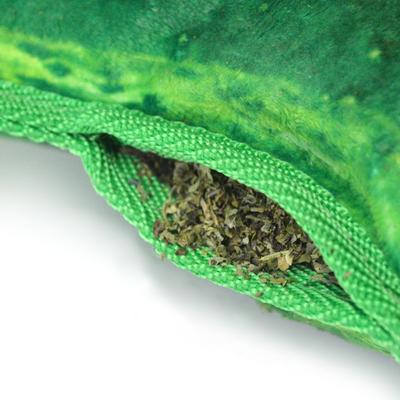 Show full view: Doggijuana Tuffer Chewer Refillable Juananip Dill Pickle Tough Squeaky Dog Plush Toy slide 5 of 10