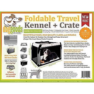 DogGoods Do Good The Foldable Travel Dog Crate, XX-Large