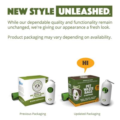 Show full view: Doggy Do Good Certified Home Compostable Premium Dog & Cat Waste Bags + Dispenser, 60 count slide 2 of 9