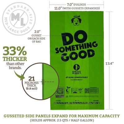 Show full view: Doggy Do Good Certified Home Compostable Premium Dog & Cat Waste Bags + Dispenser, 60 count slide 4 of 9