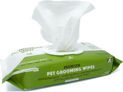 Doggy Do Good Premium Lavender Scented Cat & Dog Grooming Wipes, X-Large, 60 count