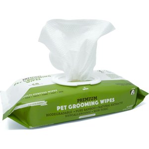 Doggy Do Good Premium Lavender Scented Cat & Dog Grooming Wipes, X-Large, 60 count