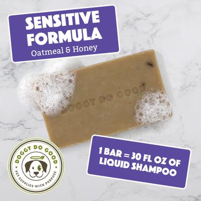 Show full view: Doggy Do Good Sensitive Formula Oatmeal & Honey Shea Butter Dog Shampoo Bar, 5-fl oz slide 5 of 9