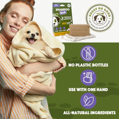 Show full view: Doggy Do Good Sensitive Formula Oatmeal & Honey Shea Butter Dog Shampoo Bar, 5-fl oz slide 4 of 9