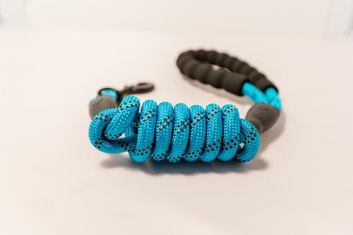 Show full view: Doggy Tales Braided Rope Dog Leash, 5-ft long, Blue slide 3 of 6
