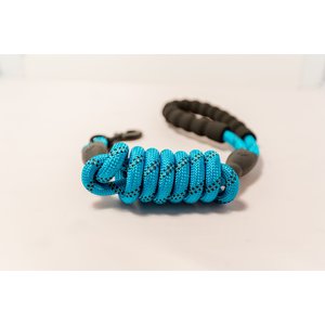 Doggy Tales Braided Rope Dog Leash, 5-ft long, Blue