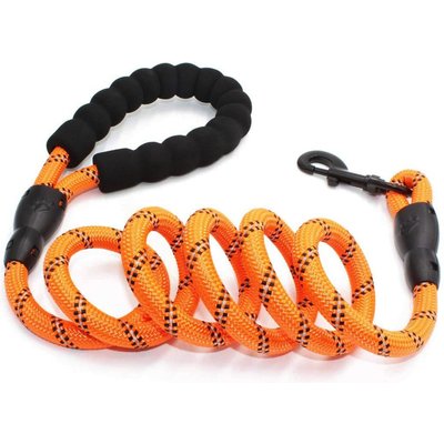 Doggy Tales Doggy Tales Braided Rope Dog Leash, 5-ft long, Orange