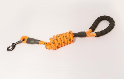 Show full view: Doggy Tales Braided Rope Dog Leash, 5-ft long, Orange slide 4 of 9