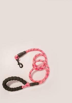 Show full view: Doggy Tales Braided Rope Dog Leash, 5-ft long, Pink slide 3 of 9