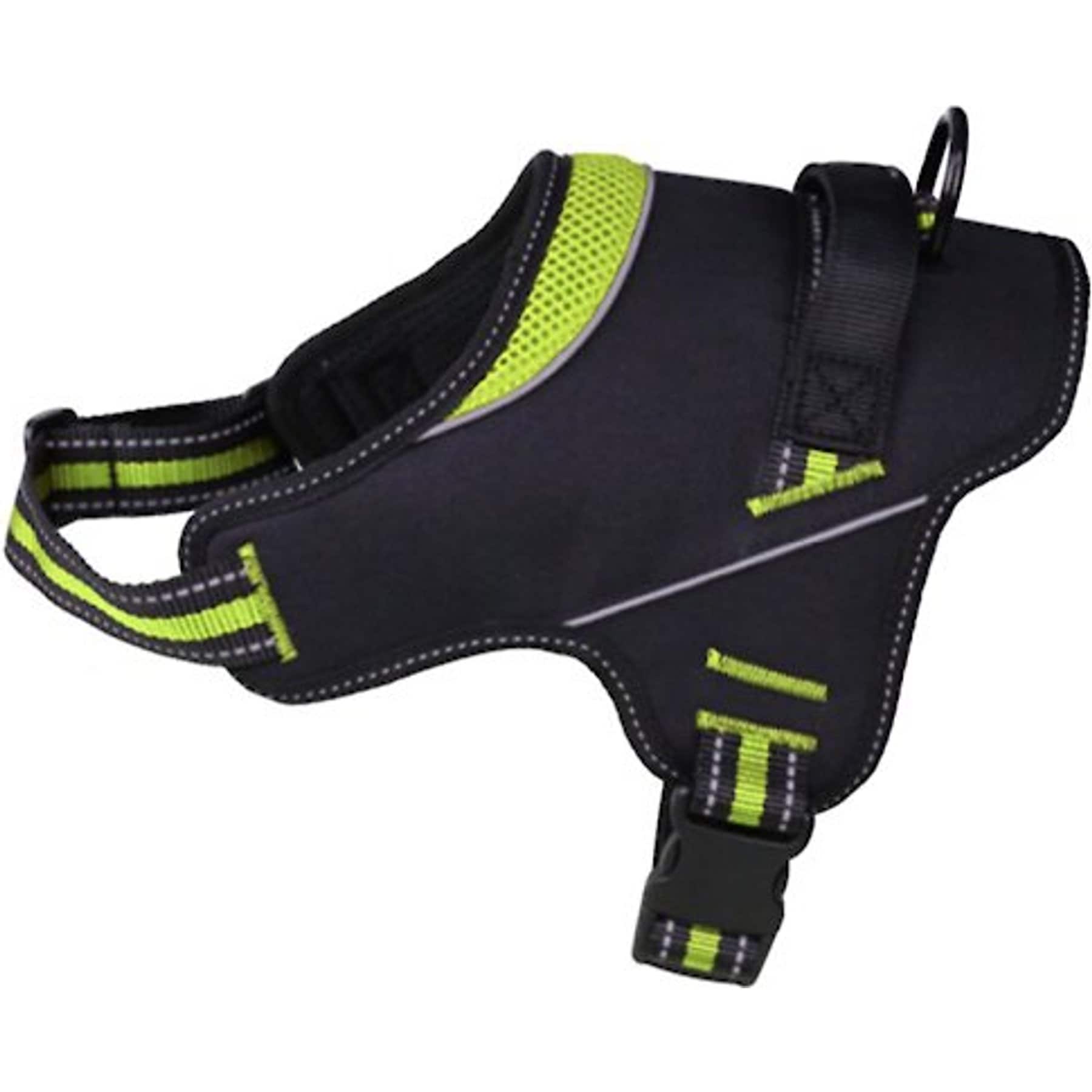 Doggy Tales Patented Hart Dog Harness, Lime, 35