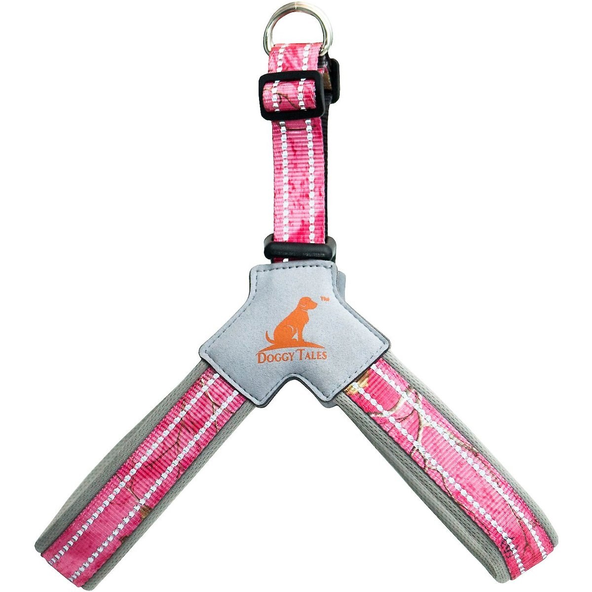 Doggy Tales Realtree Step In V Dog Harness, Paradise Pink, XX-Large