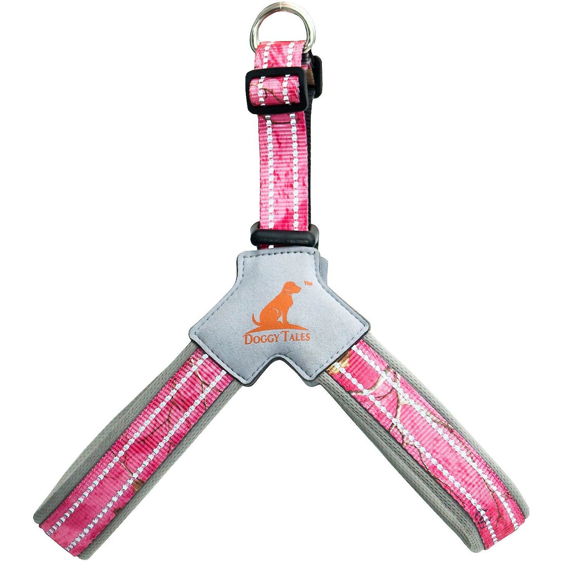 Doggy Tales Realtree Step In V Dog Harness, Paradise Pink, XX-Large