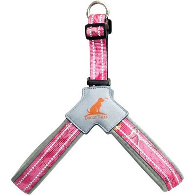 Doggy Tales Doggy Tales Realtree Step In V Dog Harness, Paradise Pink, XX-Large