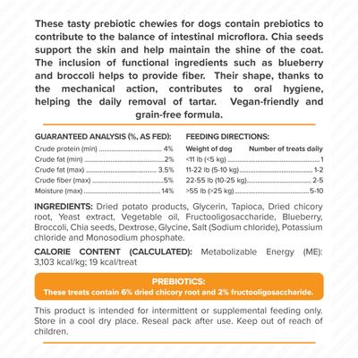 Show full view: DoggyRade Prebiotic Superfood Blueberry, Broccoli & Chia Seed Soft & Chewy Dog Treats, 3.53-oz pouch slide 9 of 9