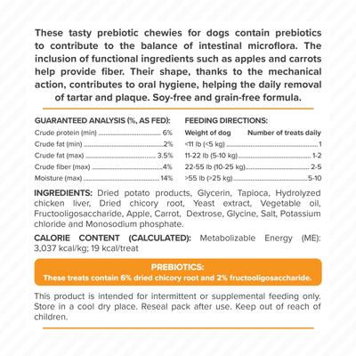 Show full view: DoggyRade Prebiotic Superfood Chicken Liver, Apple & Carrot Soft & Chewy Dog Treats, 3.53-oz pouch slide 9 of 9