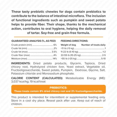 Show full view: DoggyRade Prebiotic Superfood Chicken Liver, Sweet Potato & Pumpkin Soft & Chewy Dog Treats, 3.53-oz pouch slide 9 of 9