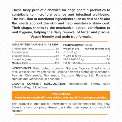 Show full view: DoggyRade Prebiotic Superfood Peanut Butter, Banana, Chia Seed & Flax Seed Soft & Chewy Dog Treats, 3.53-oz pouch slide 9 of 9
