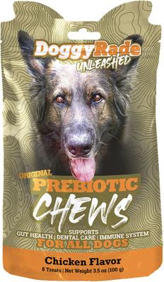 Show full view: DoggyRade Unleashed Prebiotic Chews Chicken Flavored Digestive Supplement for Dogs, 8 count slide 1 of 7
