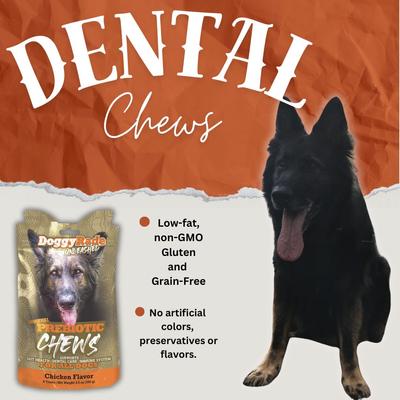 Show full view: DoggyRade Unleashed Prebiotic Chews Chicken Flavored Digestive Supplement for Dogs, 8 count slide 4 of 7