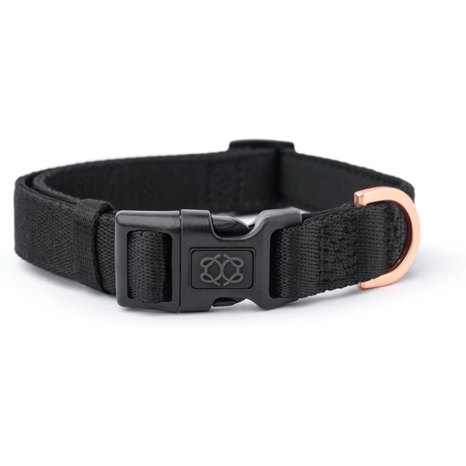 DOGISTRY Adjustable City Dog Collar, Black, Large: 16 to 25-in neck, 1-in wide