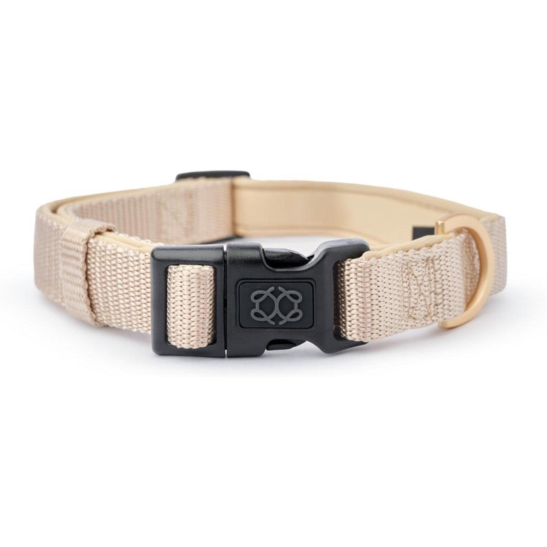 DOGISTRY Adjustable City Dog Collar, Dune, Medium: 13 to 20-in neck, 3/4-in wide