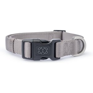 DOGISTRY Adjustable City Dog Collar, Steel, Small: 11 to 18-in neck, 5/8-in wide