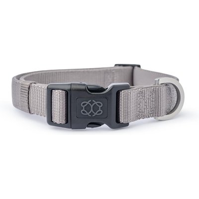 DOGISTRY DOGISTRY Adjustable City Dog Collar, Steel, X-Small: 9 to 11-in neck, 5/8-in wide