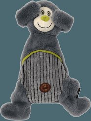 Dogline Bear Squeaky Dog Toy, 12-in