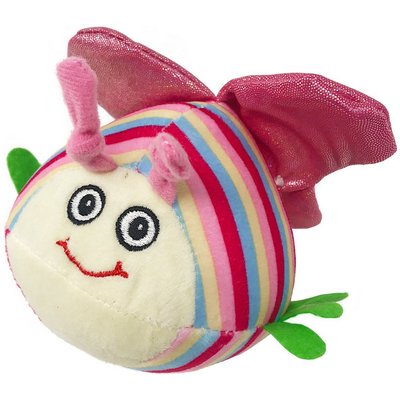 Dogline Dogline Bee Squeaky Dog Toy, 6-in