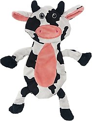 Dogline Cow Squeaky Dog Toy, 12-in