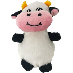 Dogline Cow Squeaky Dog Toy, 6-in