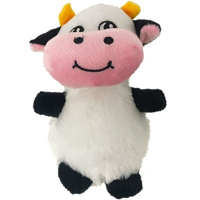Dogline Dogline Cow Squeaky Dog Toy, 6-in