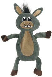 Dogline Donkey Squeaky Dog Toy, 12-in