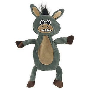Dogline Donkey Squeaky Dog Toy, 12-in