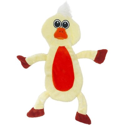Dogline Dogline Duckling Squeaky Dog Toy, 12-in