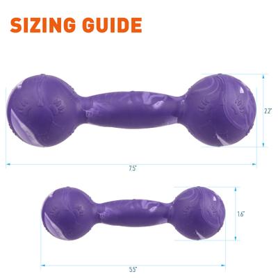 Show full view: Dogline Dumbbell Dog Water Toy, Purple, 7.5-in slide 2 of 8