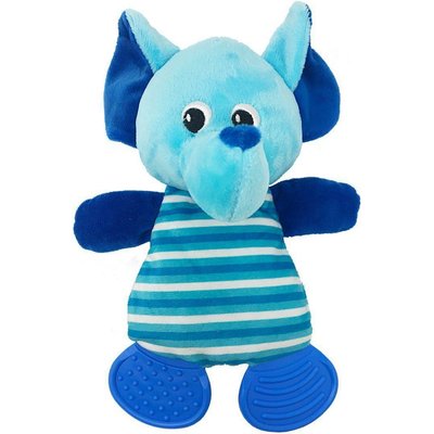 Dogline Dogline Elephant Squeaky Dog Toy, 10-in