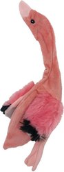 Dogline Flamingo Squeaky Dog Toy, 11-in