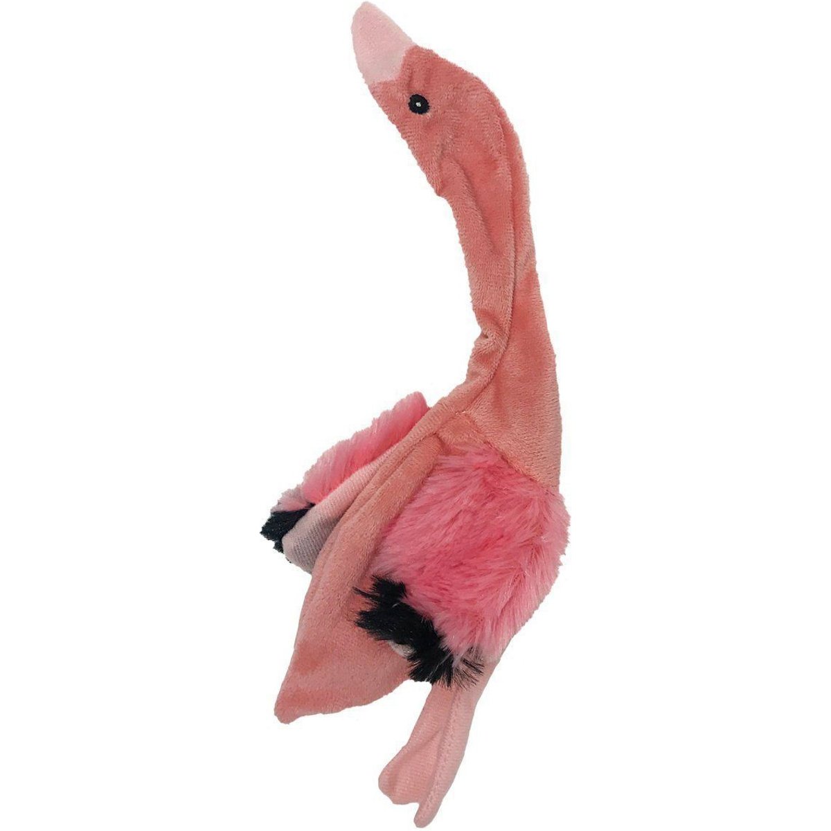 Dogline Flamingo Squeaky Dog Toy, 11-in