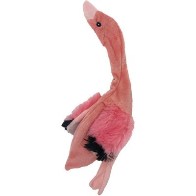 Dogline Dogline Flamingo Squeaky Dog Toy, 11-in
