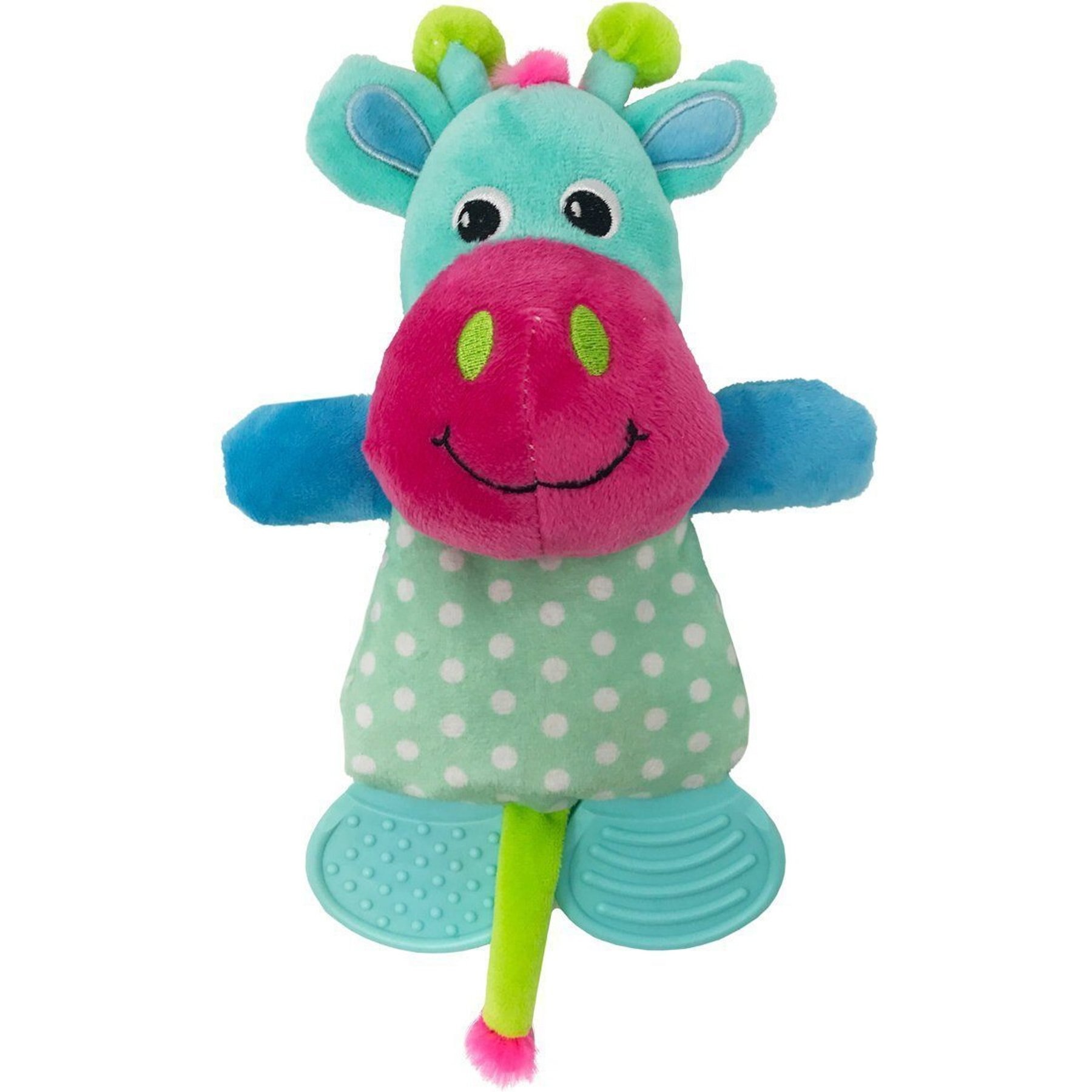Dogline Giraffe Squeaky Dog Toy, 10-in