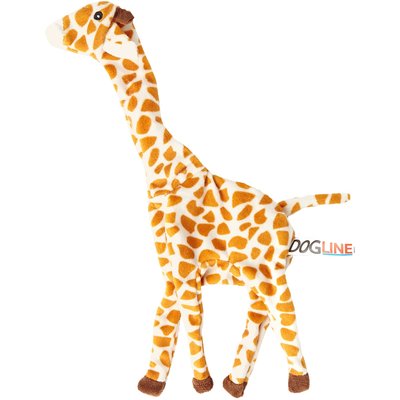 Dogline Dogline Giraffe Squeaky Dog Toy, 12-in
