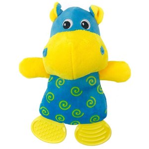 Dogline Hippo Squeaky Dog Toy, 10-in