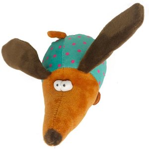 Dogline Mouse Squeaky Dog Toy, 6-in