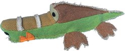 Dogline Nature Alligator Squeaky Dog Toy, 12-in