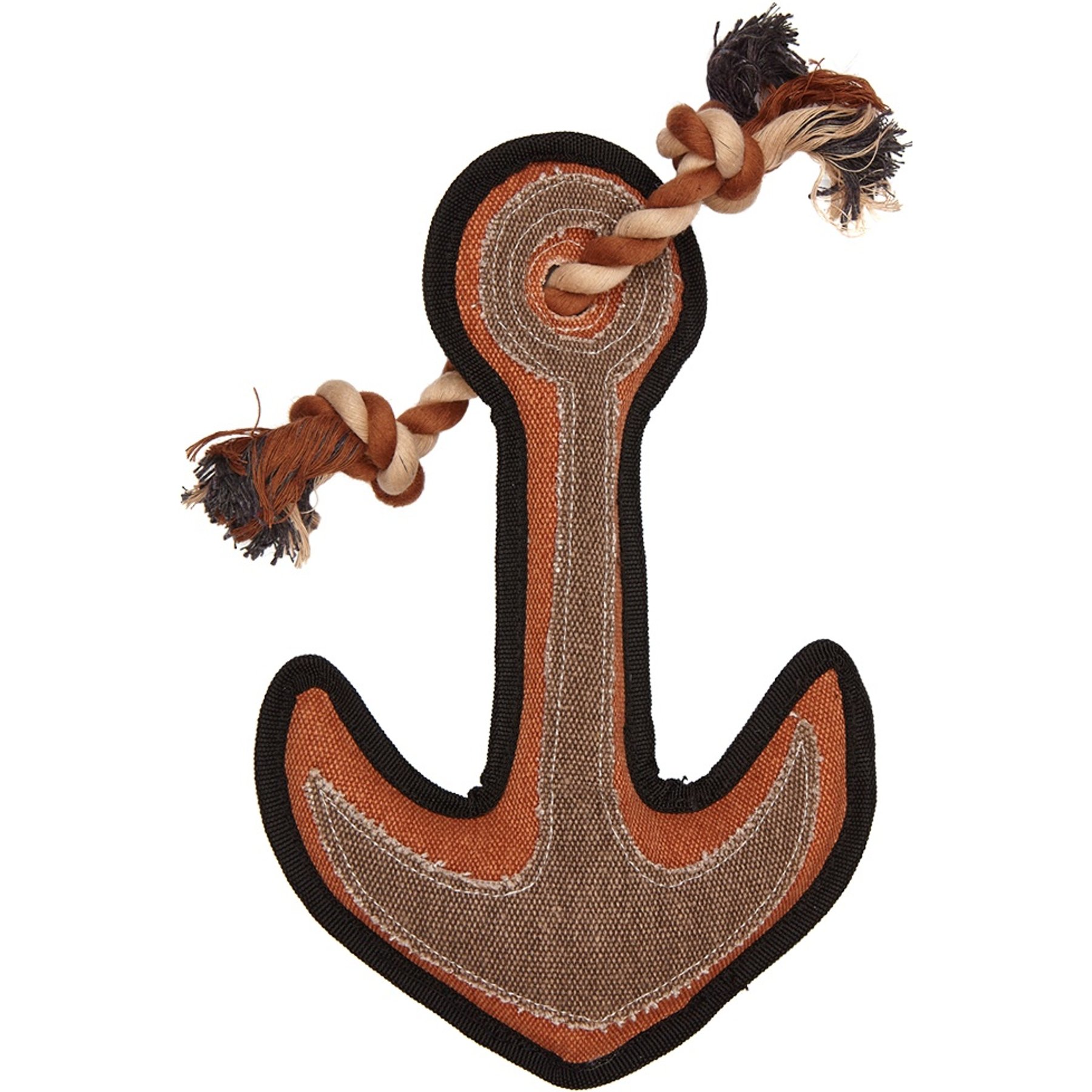 Dogline Nature Anchor Squeaky Dog Toy, 13-in