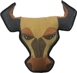 Dogline Nature Bull Squeaky Dog Toy, 10-in