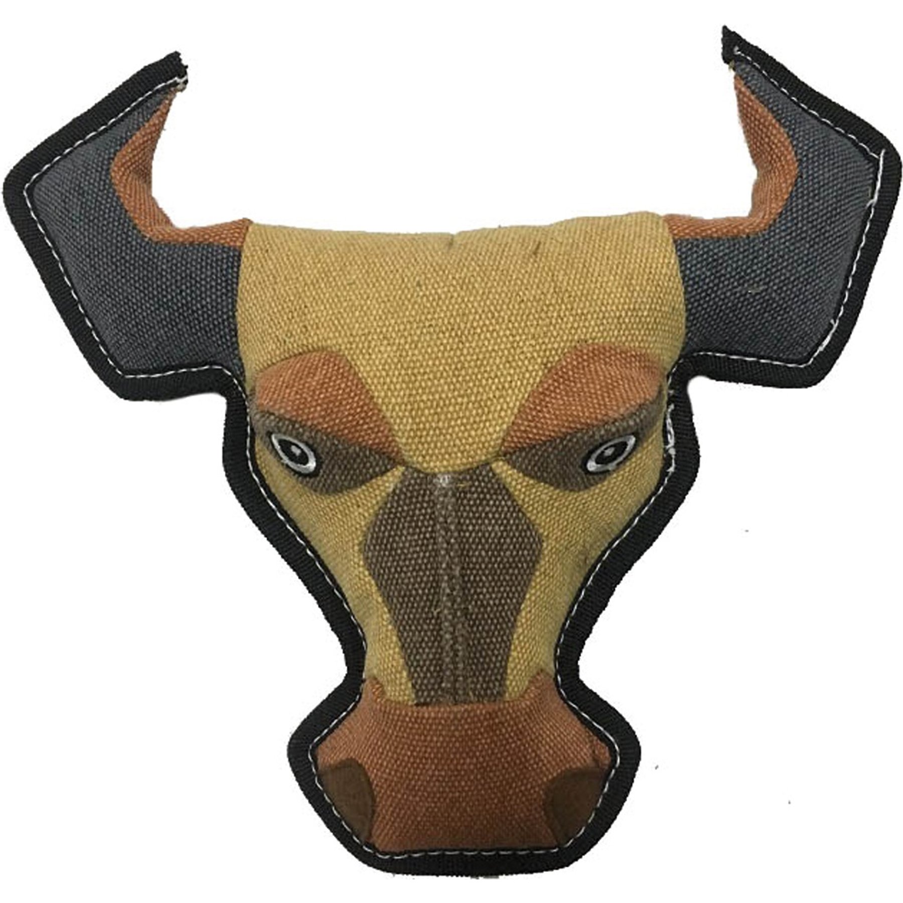 Dogline Nature Bull Squeaky Dog Toy, 10-in