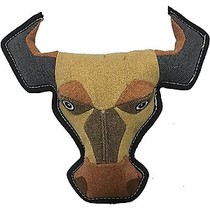 Dogline Nature Bull Squeaky Dog Toy, 10-in